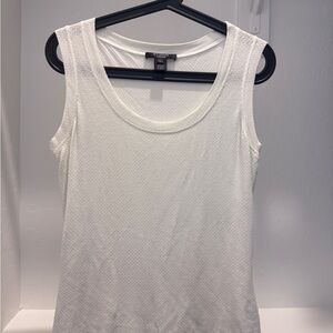 St. John Classic White Tank Top